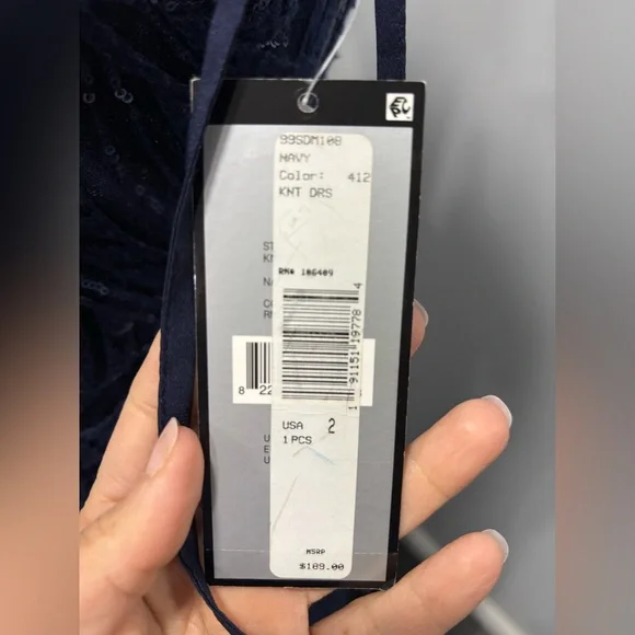 TAHARI ASL Women's Embroidered Sequined Illusion Gown - Picture 2 of 7